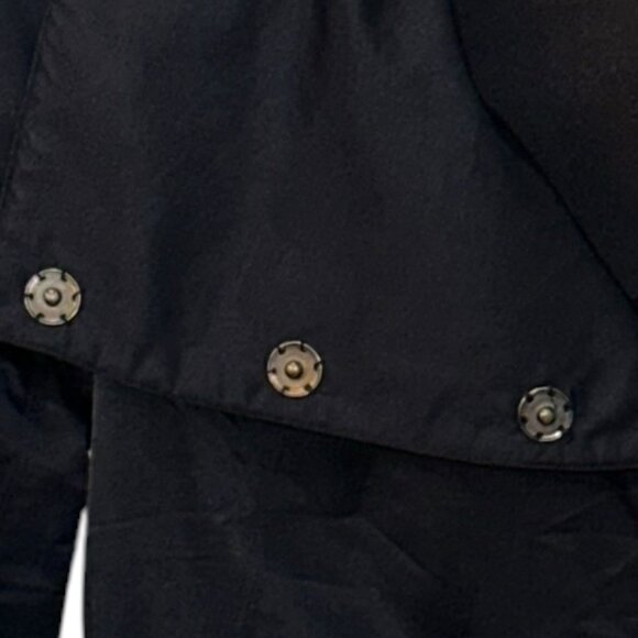 Eileen Fisher Soft Shell Wide Collar‎ Snap Front Jacket Nylon Fleece Lined XS - Picture 3 of 7